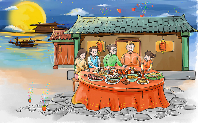 賞中秋圓月享美好時光，企鵝糧油機械祝您中秋團圓快樂(圖2)